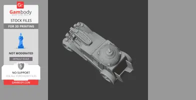 Crossley Pancelgepkocsi - Tank Model STL