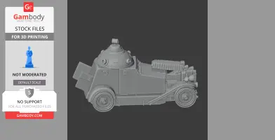 Crossley Pancelgepkocsi - Tank Model STL