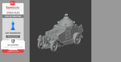 Crossley Pancelgepkocsi - Tank Model STL