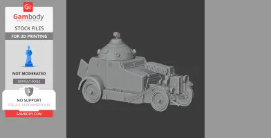 Crossley Pancelgepkocsi - Tank Model STL