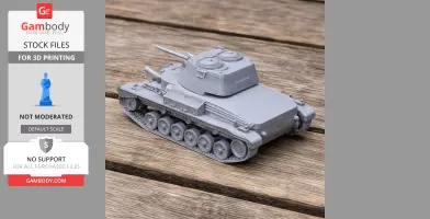 Cruiser Mk I tank - Tank Model STL