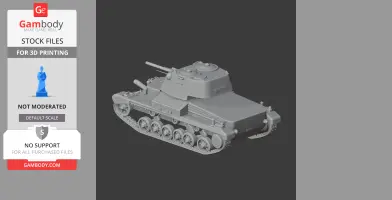 Cruiser Mk I tank - Tank Model STL