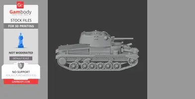 Cruiser Mk I tank - Tank Model STL