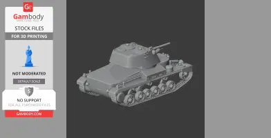 Cruiser Mk I tank - Tank Model STL