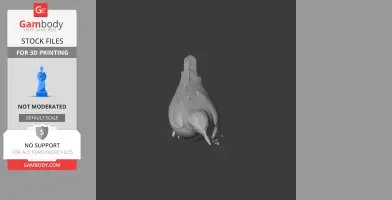 Aztec thrush - Prehistoric Animal STL