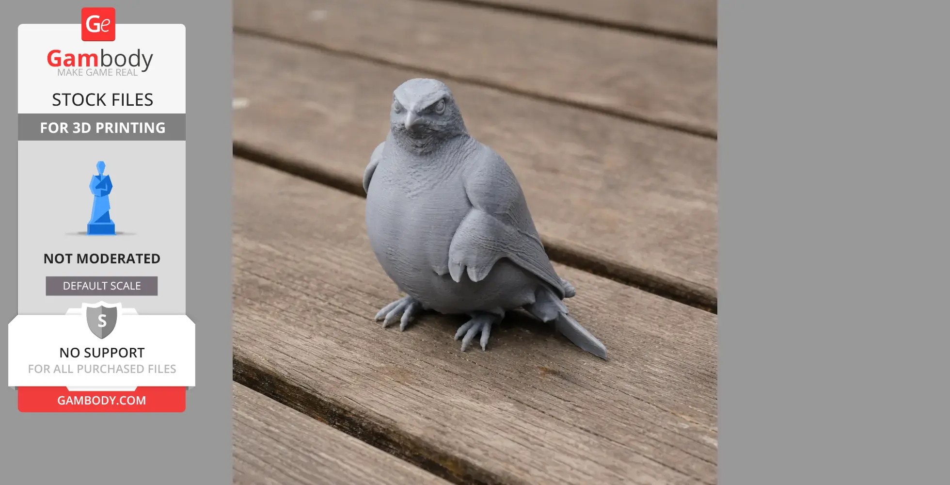 Aztec thrush - Prehistoric Animal STL