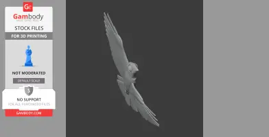 Azure dollarbird - Prehistoric Animal STL