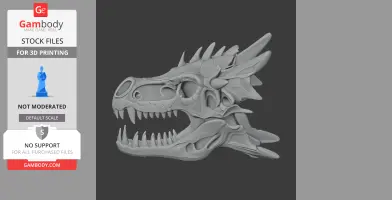 Shamosaurus Skull - Skull Replica STL
