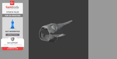 Shonisaurus Skull - Skull Replica STL