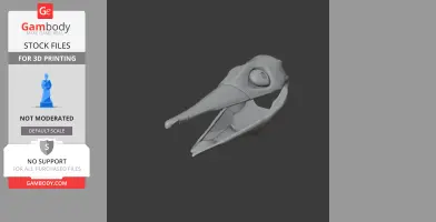 Shonisaurus Skull - Skull Replica STL