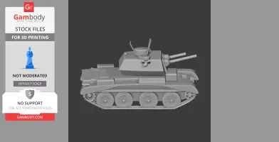 Cruiser Mk IV A13 tank - Tank Model STL
