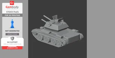 Cruiser Mk IV A13 tank - Tank Model STL