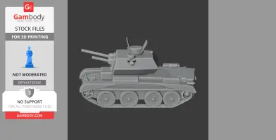 Cruiser Mk IV A13 tank - Tank Model STL