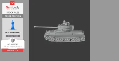 Cruiser Mk VIII Challenger - Tank Model STL