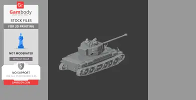 Cruiser Mk VIII Challenger - Tank Model STL