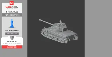 Cruiser Mk VIII Challenger - Tank Model STL