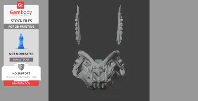 Short-eared Dog Skull - Skull Replica STL