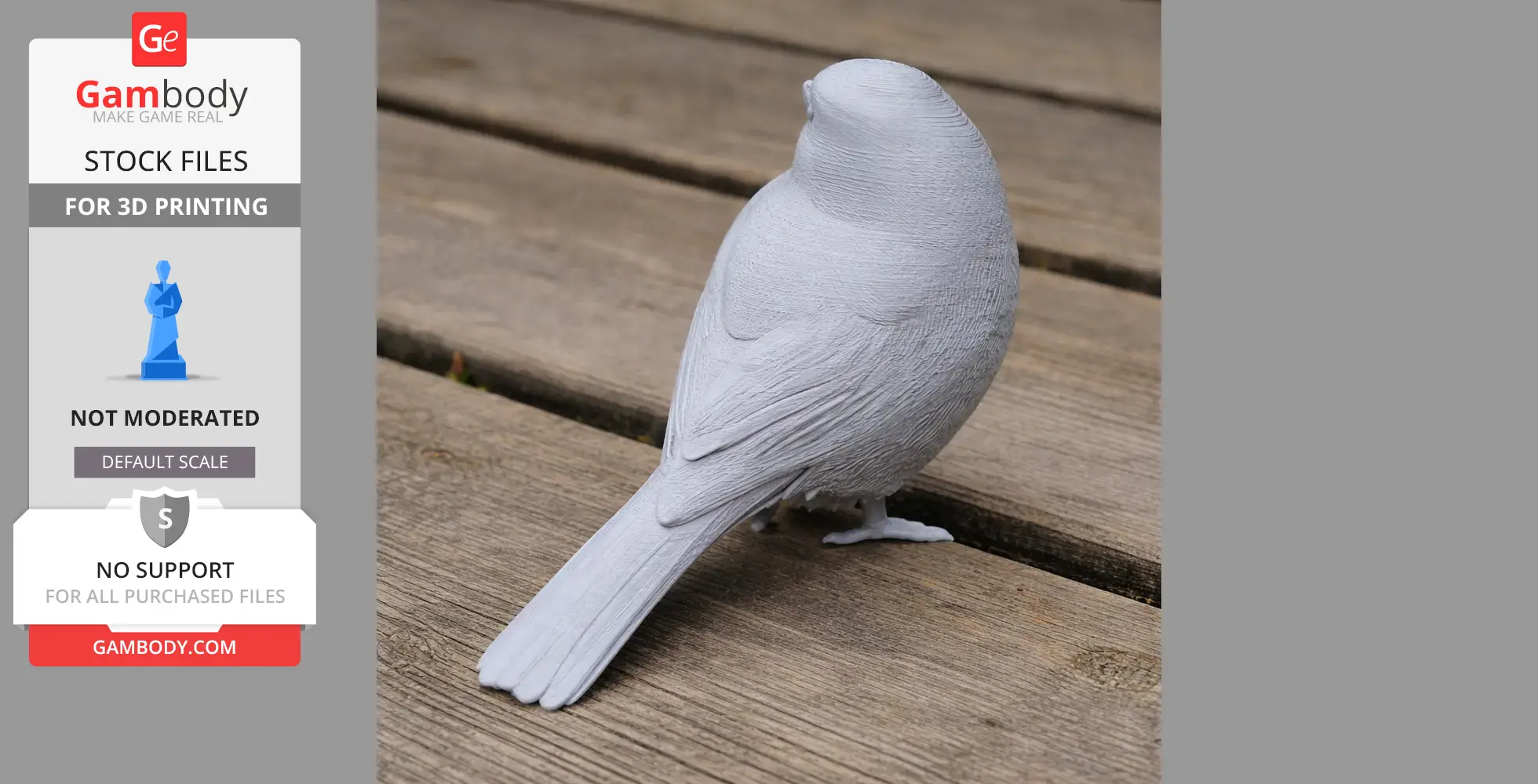 Azure tit - Prehistoric Animal STL