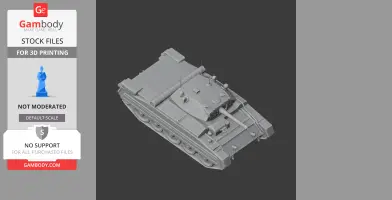 Crusader tank - Tank Model STL