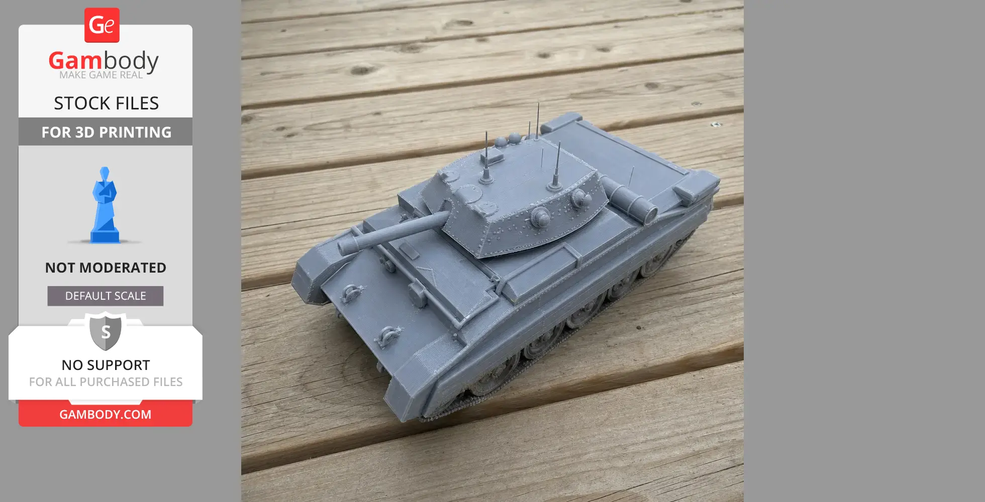 Crusader tank - Tank Model STL