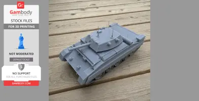 Crusader tank - Tank Model STL