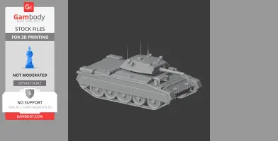 Crusader tank - Tank Model STL