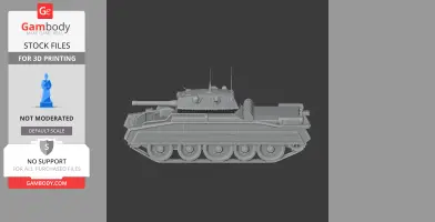 Crusader tank - Tank Model STL