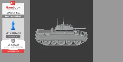 Crusader tank - Tank Model STL