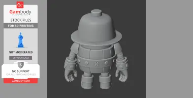 Darryl - Brawl Stars Figurine - Character Figure STL