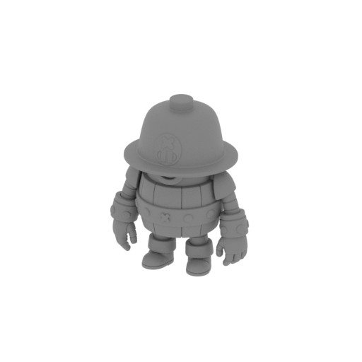 Darryl - Brawl Stars Figurine.stl