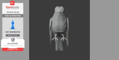 Azure-crowned hummingbird - Prehistoric Animal STL
