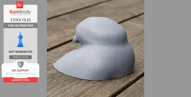 Azure-hooded jay - Prehistoric Animal STL