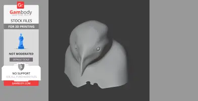 Azure-hooded jay - Prehistoric Animal STL