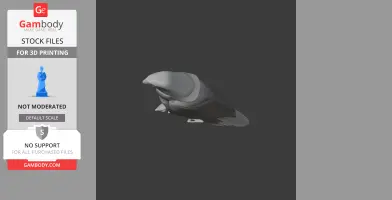 Azure-rumped parrot - Prehistoric Animal STL