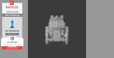 D-12 Armored car - Tank Model STL