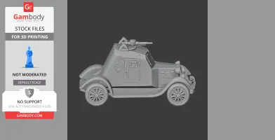 D-12 Armored car - Tank Model STL