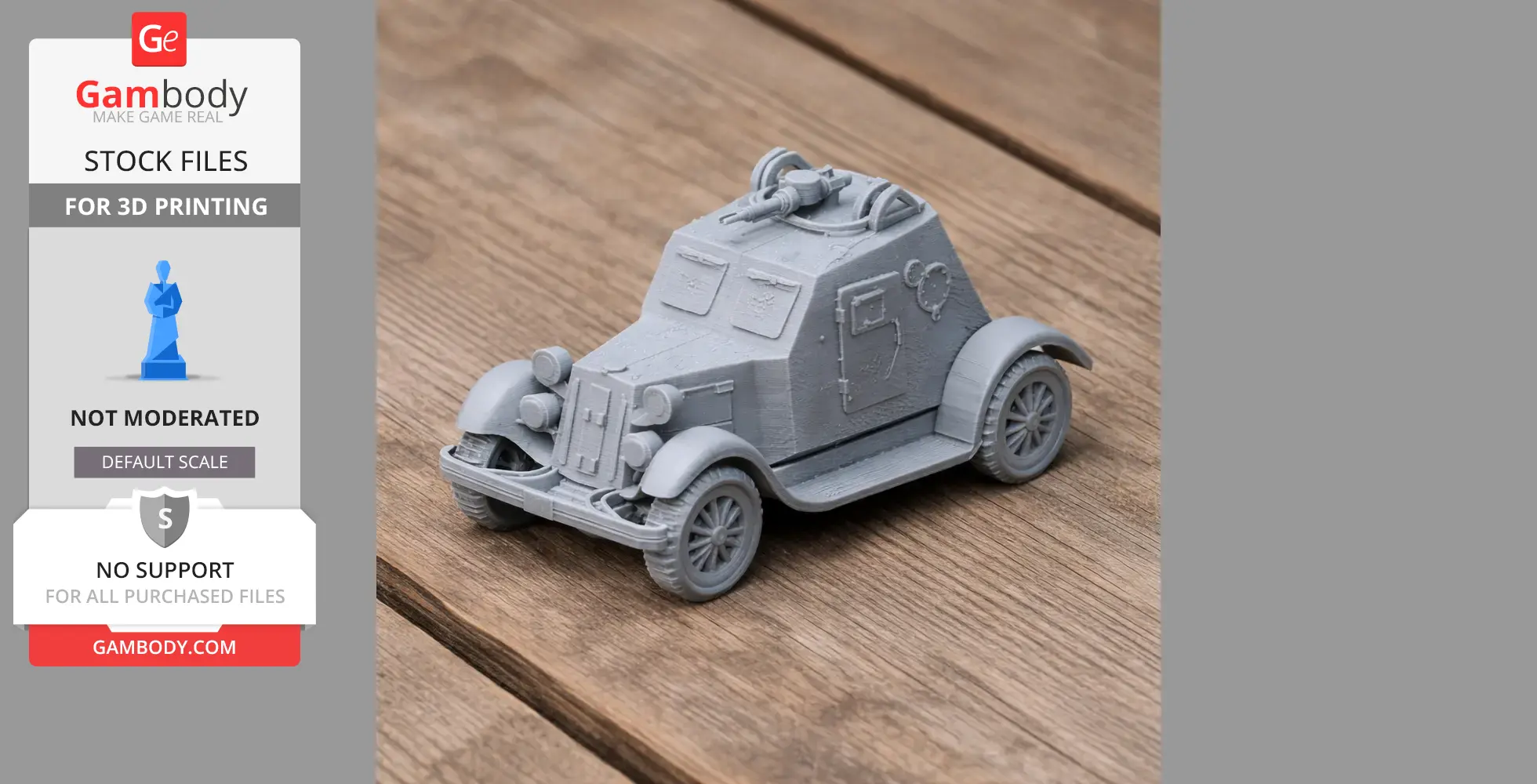 D-12 Armored car - Tank Model STL