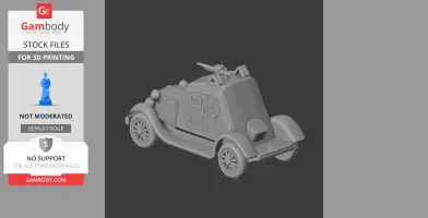 D-12 Armored car - Tank Model STL