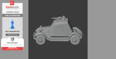 D-12 Armored car - Tank Model STL