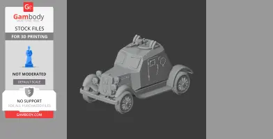 D-12 Armored car - Tank Model STL