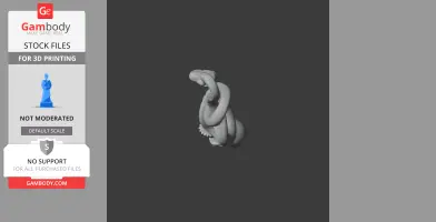 A sculpted, swirling shape resembling the Death Eater mask from Harry Potter for 3D printing.