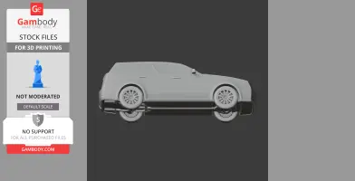 A 3D model of a sleek, futuristic car from Cyberpunk 2077, viewed from the side.