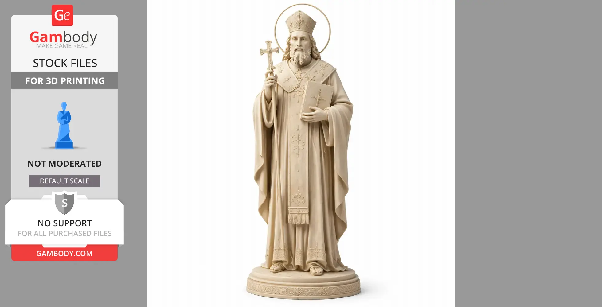 Saint Alexander of Comana - Devotional Statue - STL 3D Print