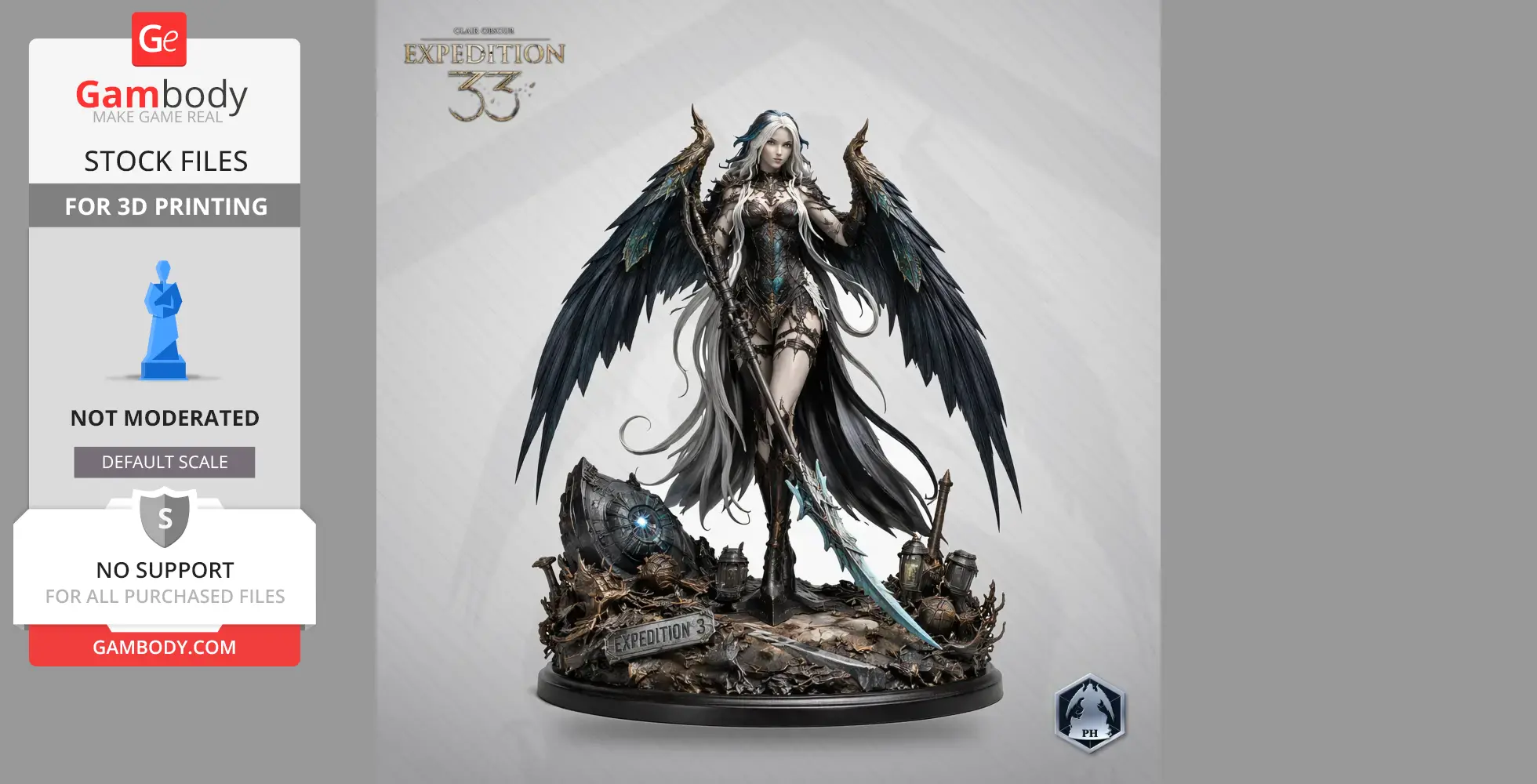 Sirene - Clair Obscur: Expedition 33 - Character Figure STL