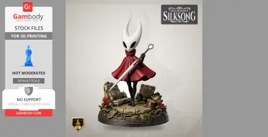 Sherma - Hollow Knight: Silksong - Character Figure STL