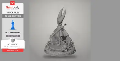 Sherma - Hollow Knight: Silksong - Character Figure STL