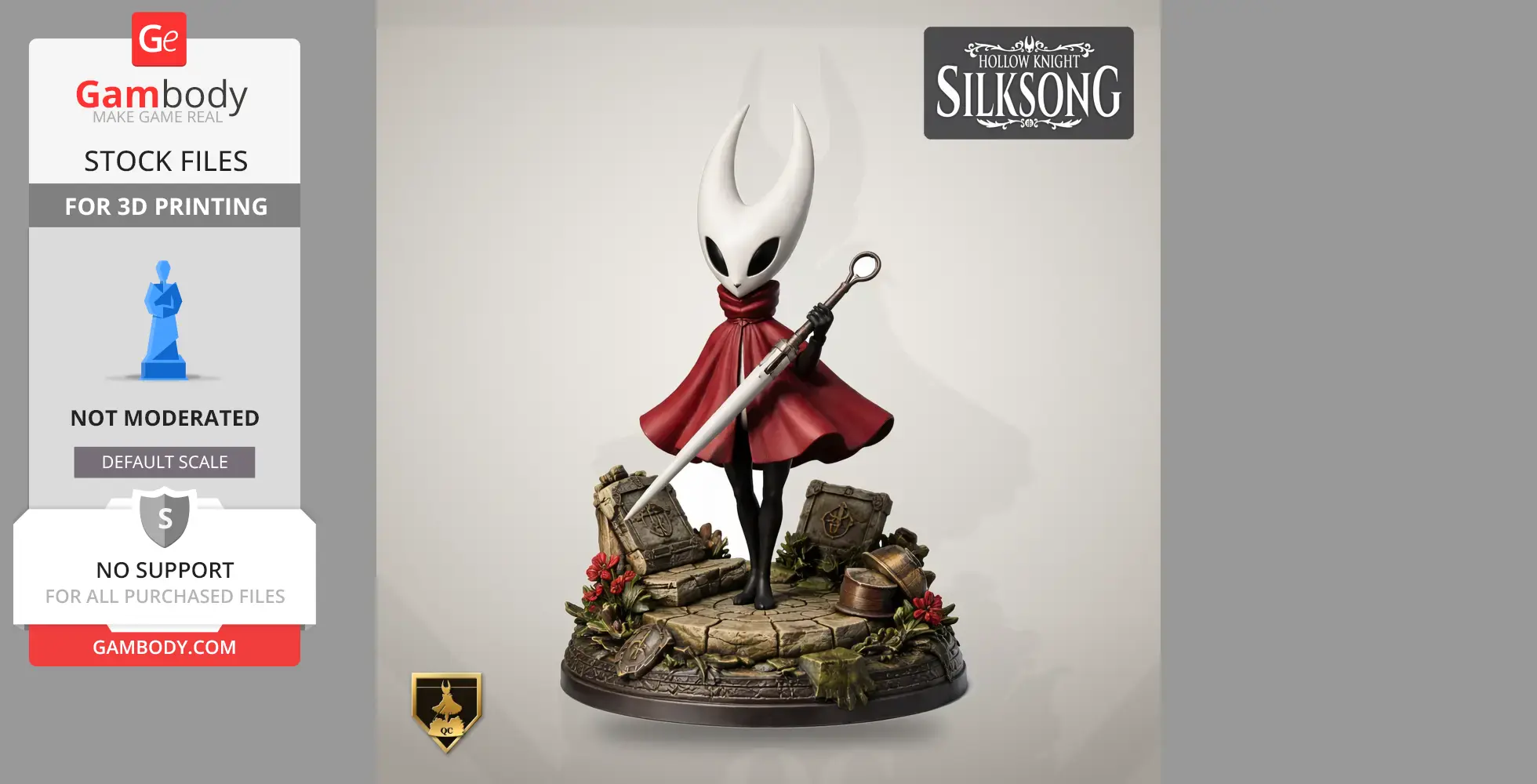 Sherma - Hollow Knight: Silksong - Character Figure STL