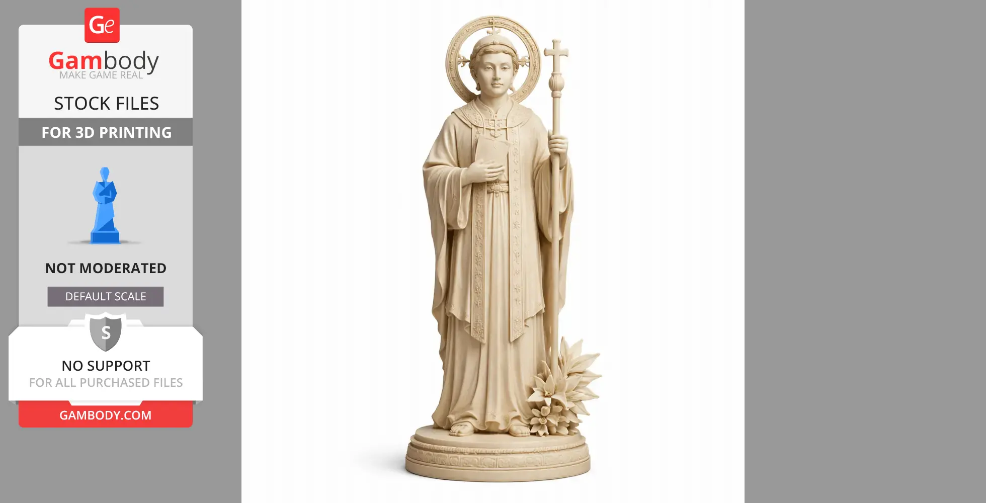 Saint Alexis U Seyong - Devotional Statue - STL 3D Print