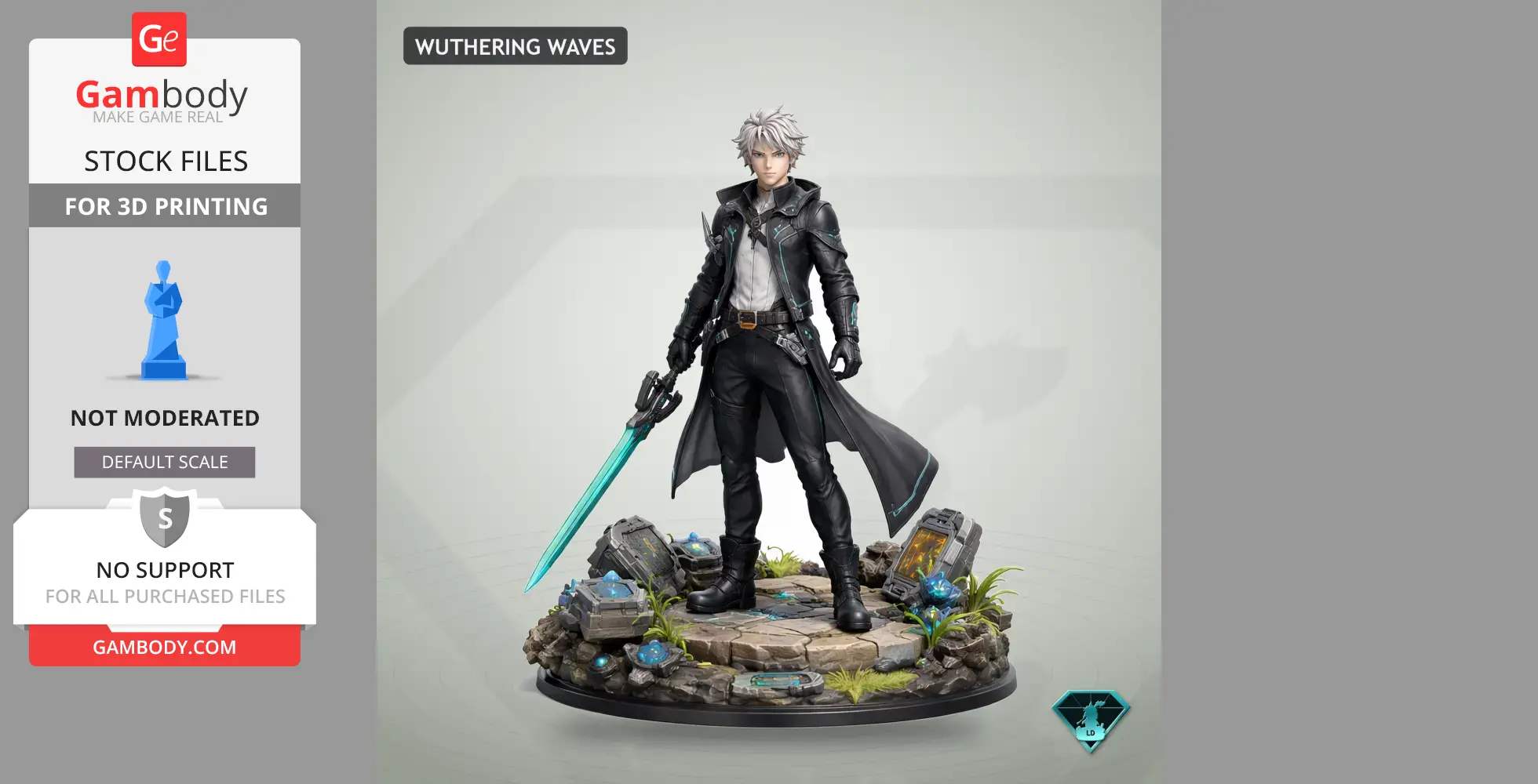 Rover - Wuthering Waves - Character Figure STL