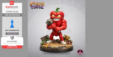 Pepperman - Pizza Tower - Character Figure STL